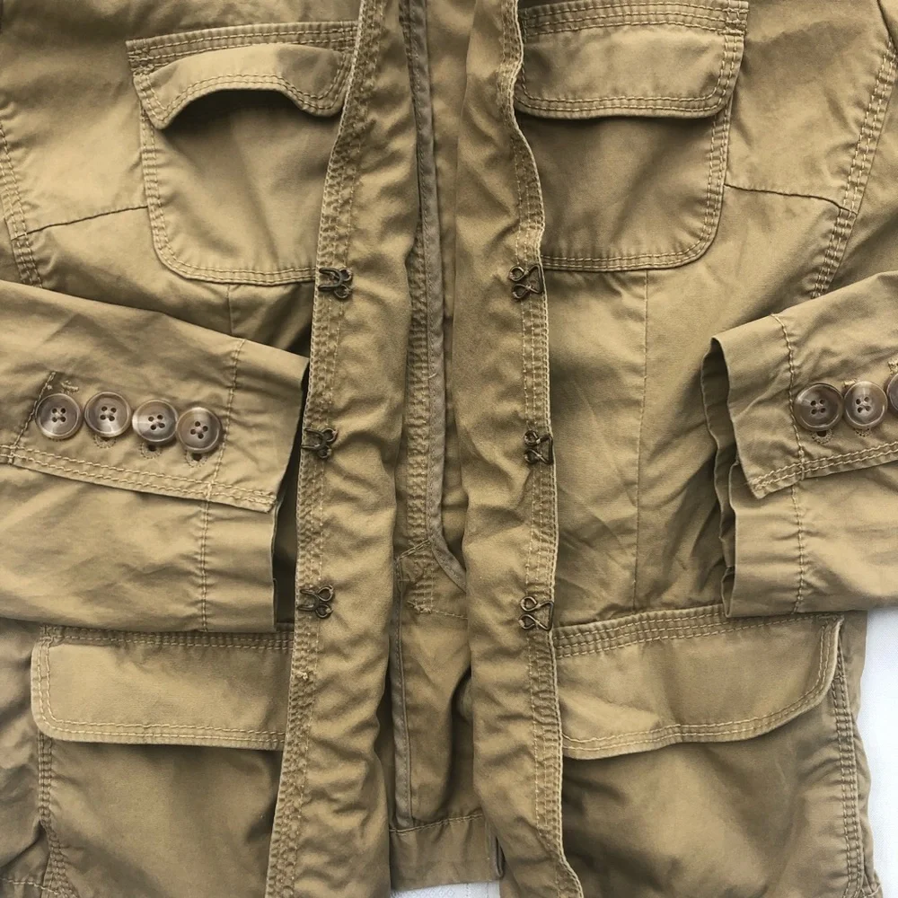 J. Crew khaki blazer chino broken in classic twill jacket women’s size 4